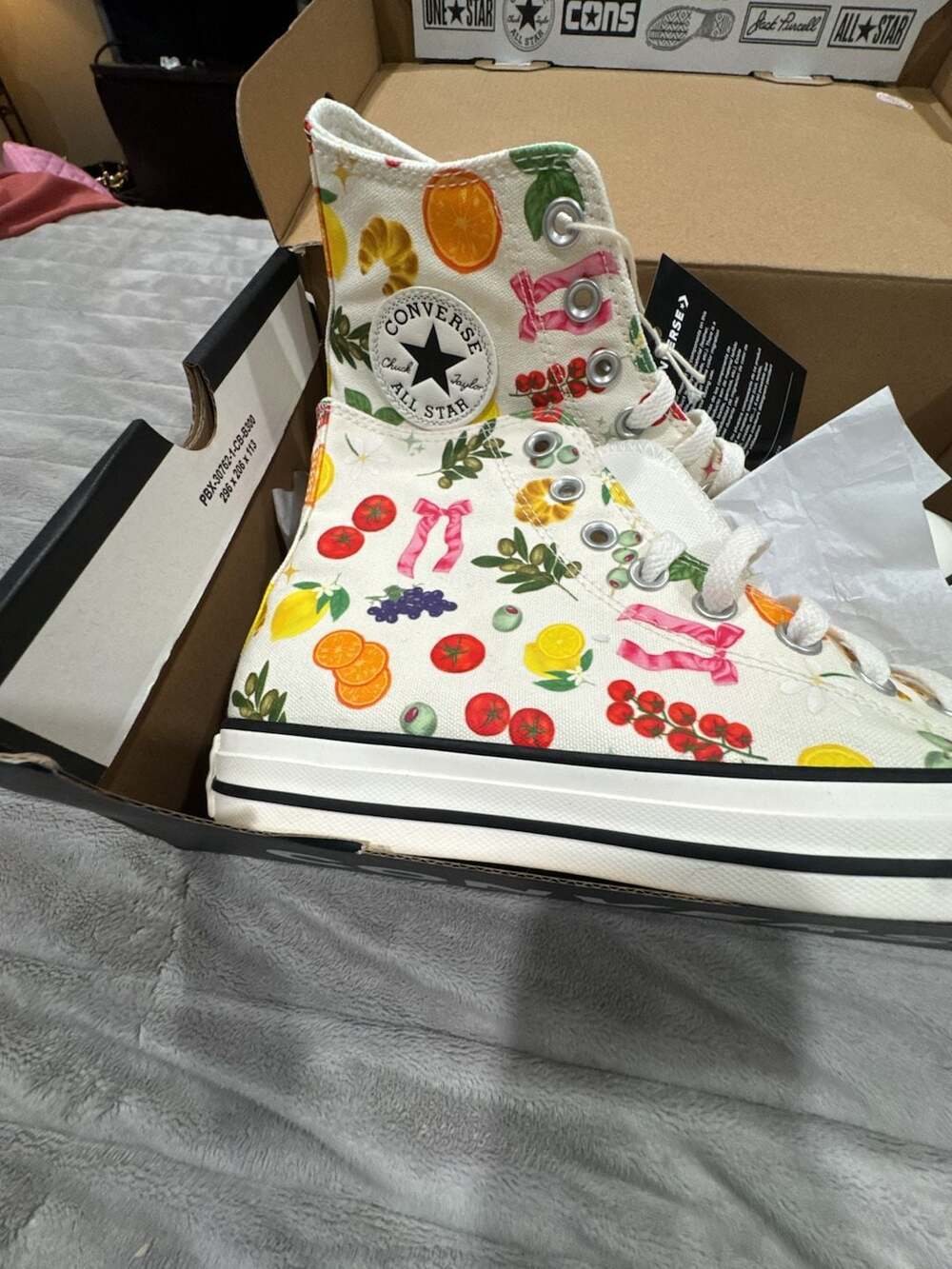 Converse Chuck Taylor All Star Market Essentials High Top Egret/Pink/Red